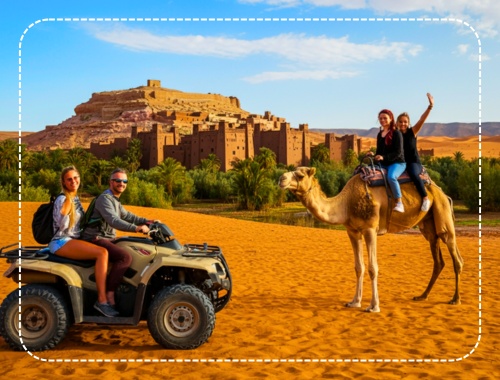 Circuit 4 Jrs à Merzouga - Gorges du Toudra - Kelâat M'Gouna - Ouarzazate - Marrakech