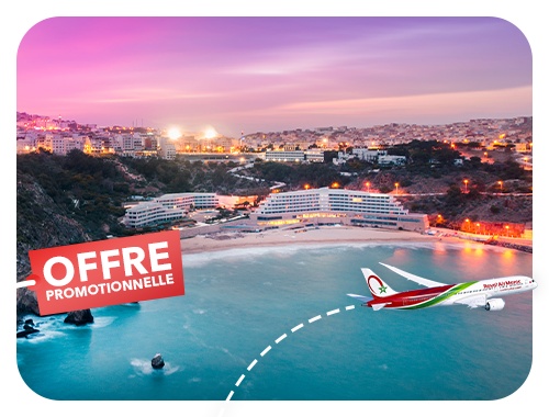 Spécial VIP Al Hoceima Vol + Hébergement à l'hôtel 3* ou 4* + Transferts