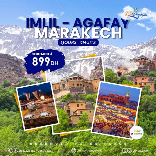 Excursion Aventure et Détente à Imlil et Agafay