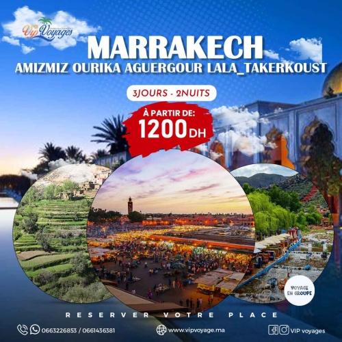 MARRAKECH AMIZMIZ OURIKA AGUERGOUR