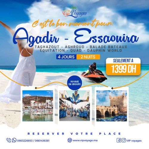 Voyage à Essaouira et Agadir